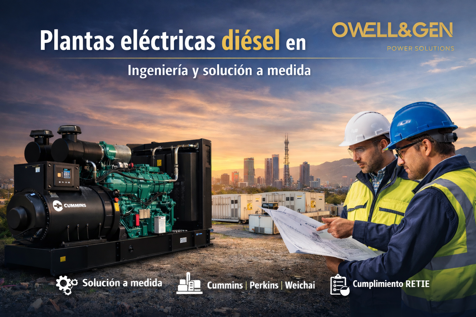 Plantas eléctricas diésel en Colombia | Ingeniería y solución a medida